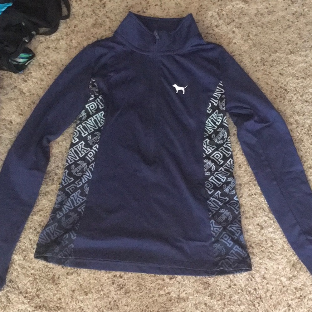 Vs pink quarter zip